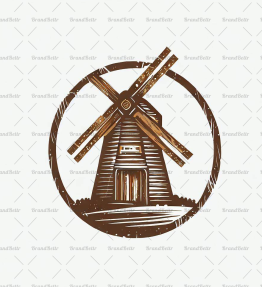 Rustikale Windmühle